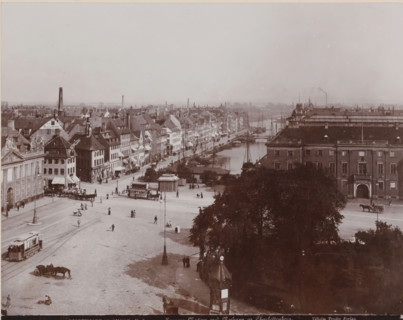 View of the Kongens Nytorv in Copenhagen with the Charlottenborg on the right, Kongens Nytorv with