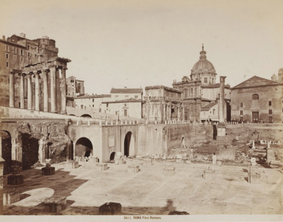 View of the Roman Forum in Rome, Italy, Fôro Romano, Roma, photograph, number: '53-', number: '3411
