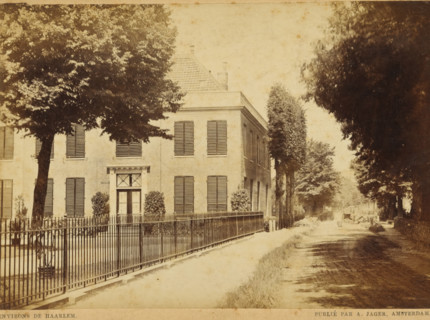 View of a street in Haarlem, Environs de Haarlem, cabinet photograph, number: '25', Haarlem,