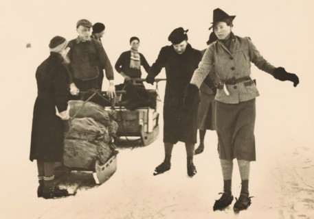 Gouwzee, 23 January 1940, photograph, picture postcard, publisher: Have, W. ten, Amsterdam, 1940,