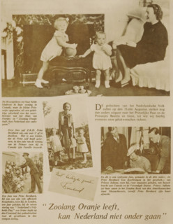 Photographic reproduction of a number of rotogravures of and news reports about the royal family