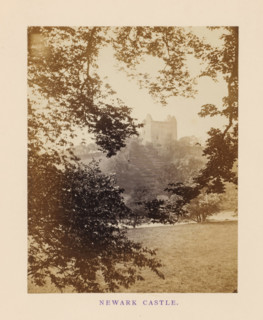 View of Newark Castle, Newark Castle, photograph, page, photographer: William Russell Sedgfield,