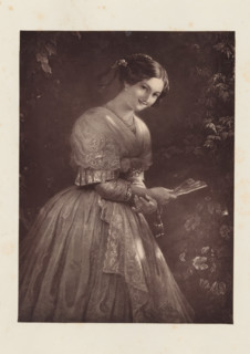 Photo reproduction of an engraving after the painting The beauty of Albano by August Riedel,