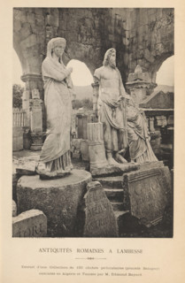 Antiquités romaines à Lambesse, Roman antiquities at Lambaesis, page, photomechanical print,
