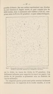 Constellation Cygnus, seen from the Observatoire de Paris, Photographie d'une portion de la