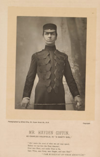 Portrait of Mr.Hayden Coffin, Mr.Hayden Coffin as Charles Goldfield in 'A Gaiety Girl', photograph,