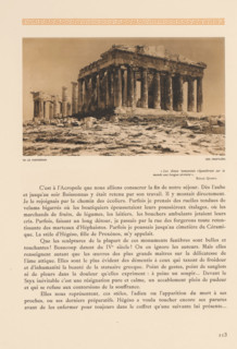 Propylaea on the Acropolis of Athens, Le Parthénon, des Propylées, page, photomechanical print,