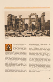 Propylées of the acropolis of Athens, Athènes, portique oriental des Propylées, page,