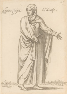 Jewish woman from Andrinople or Edirne in Thrace, Femme juifve d'Andrinople, print, album page,