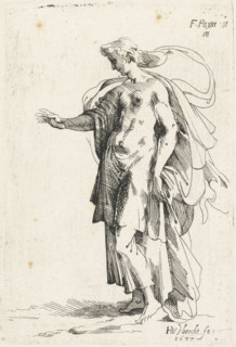 Standing woman, Libreto di diversi figurine dissignato da Fran. parmensis et conservata nella