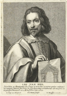 Portrait of Leo van Heil, print, A rectangular portrait of Leo van Heil, a Brussels architect. Bust