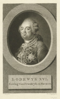 Portrait of Louis XVI, print, printmaker: Lambertus Antonius Claessens, Amsterdam, after painting
