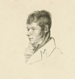 Portrait of Anthony Oberman, print, Bust of the artist Anthony Oberman., printmaker: Jacob Ernst