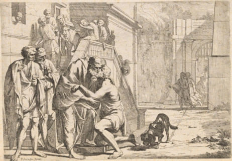Homecoming of the Prodigal Son, L' Historia Del Figliolo prodigo, Story of the Prodigal Son, print,