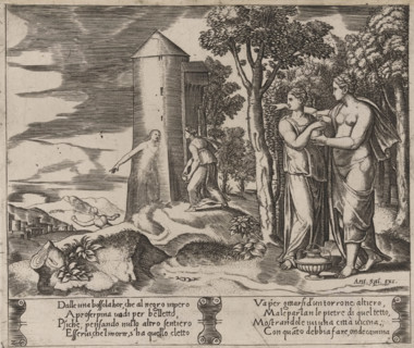 Psyche on her way to the Underworld, Story of Amor and Psyche, print, Series number, 24, 32, Venus