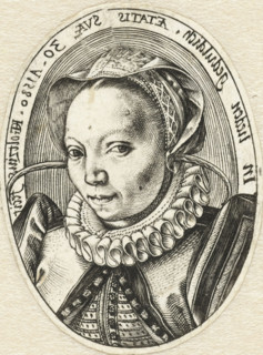 Portrait of Grietgen Jansdr, the Artist's Wife, print, Portrait of (probably) Grietgen Jansdatter,