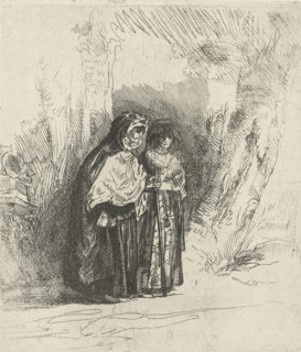 The Spanish gypsy 'Preciosa', print, The Spanish gypsy Preciosa and the old woman Majombe. Both