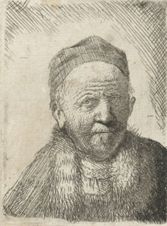 Man wearing a close cap: bust (the artist's father?), print, printmaker: Thomas Worlidge