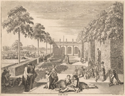 Goodness of God, print, Representation symbolizing the Goodness of God. In a classically landscaped