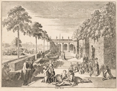 Goodness of God, print, Representation symbolizing the Goodness of God. In a classically landscaped