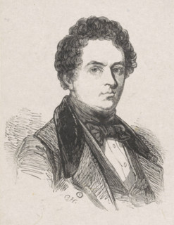 Portrait of Hubertus van Hove, print, printmaker: Coenraad Hamburger, 1842, paper, wood engraving,