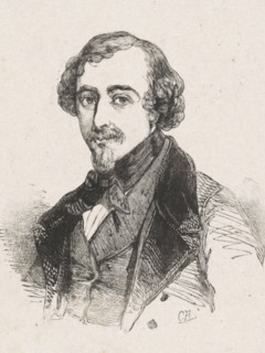 Portrait of Christiaan Immerzeel, print, printmaker: Coenraad Hamburger, 1841 - 1842, paper, wood