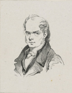 Portrait of GJJ van Os, print, printmaker: Monogrammist ML, after drawing by Coenraad Hamburger, c.