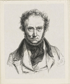 Portrait of IJ van Regemorter, print, printmaker: Adolphe Frédéric Nett, after drawing by Ignatius