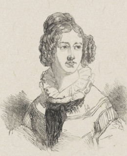 Portrait of Cornelia Scheffers-Lamme, print, printmaker: van Arum, after drawing by Coenraad