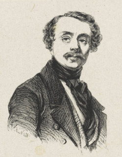 Portrait of Gustave Adolphe Simoneau, print, printmaker: Adolphe Frédéric Nett, after drawing by