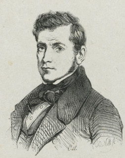 Portrait of Eugène Verboeckhoven, print, Portrait of the sculptor, painter and graphic artist