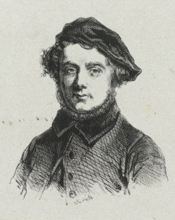 Portrait of the painter Charles Ferdinand Venneman, print, printmaker: Adolphe Frédéric Nett, after