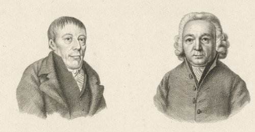 Portraits of Paulus van Hemert and Jean Henri van Swinden, Study print, Etudes engravées, print,