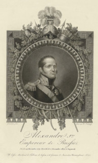 Portrait of Tsar Alexander I of Russia, print, Portrait of Alexander I, Tsar of Russia, dressed in