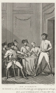The Colonel, Officers in an Interior, print, book illustration, Five officers in an interior,