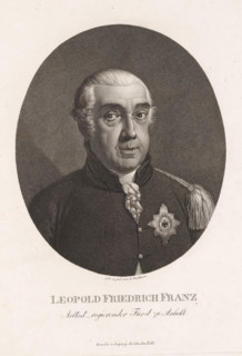 Portrait of Leopold III Friedrich Franz von Anhalt-Dessau, print, printmaker: Ludwig Buchhorn,