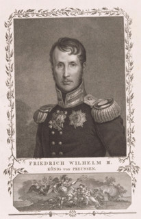 Portrait of Friedrich Wilhelm III of Prussia, print, printmaker: Friedrich Wilhelm Bollinger,