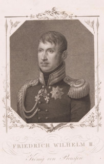 Portrait of Friedrich Wilhelm III, King of Prussia, print, printmaker: Friedrich Wilhelm Bollinger,