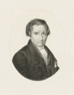 Portrait of Willem de Clercq, print, check stamp: 'Publisher's stamp Frans Buffa en Zonen,