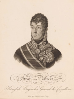 Portrait of Carl Philipp von Wrede, print, printmaker: Johann Georg Mannsfeld, Vienna, publisher:
