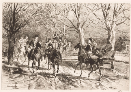 Belvedere-Allee te Weimar, Belvedere Allee Weimar, print, inscription: 'From: 'Radierung', Weimar