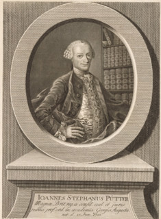 Portrait of Johann Stephan Pütter, print, printmaker: Johann Friedrich Bause, Halle an der Saale,