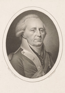 Portrait of an unknown soldier, print, printmaker: Johann Carl Bock, Nuremberg, after drawing by