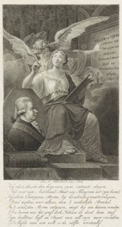 Portrait of William V, Prince of Orange-Nassau, print, Portrait of William V in an octagonal frame.