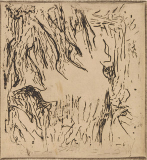 Abstract composition, print, printmaker: Erich Wichmann, 1919, paper, etching, intaglio printmaking