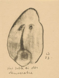 The Mad Egg of Democracy (original title on object), Idealists II and Further Notes (original