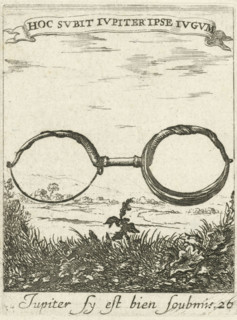 Landscape with yoke, Devises et emblesmes d'amovr moralisez, Moralizing love emblems, print, Series