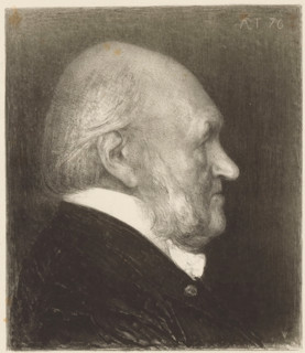Portrait of Nicolaas Beets, Famous contemporaries, print, signature: 'Jan Veth', printmaker: Jan