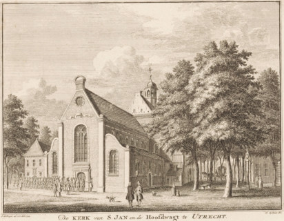 The Church of St. Catherine in Utrecht, View of the Catharine Church in Utrecht, print, book