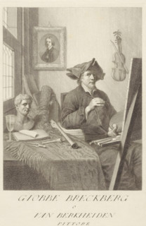 Portrait of artist Job Adriaensz Berckheyde, Portraits of artists, print, book illustration, Jacob